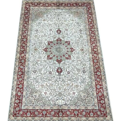 Seeykeep™ 5x8 silk handknotted oriented persian rug-sk3036095