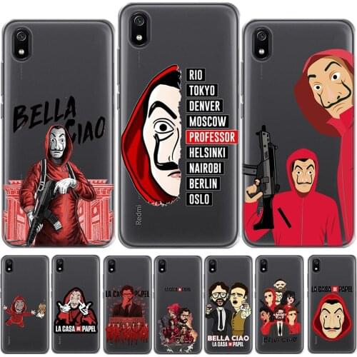 LA CASA DE PAPEL Spain TV Silicone Case For Coque Xiaomi Mi A1 A2 Mi 8 Pro Redmi 5 Plus Note 10 8 7 4 4X 5 6 Pro Soft Cover