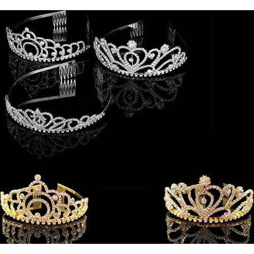 AINAMEISI New Fashion Bride Wedding Diamond Headwear Crown Gift Hair Accessories Rhinestone Headband Jewelry Gift Jewelry