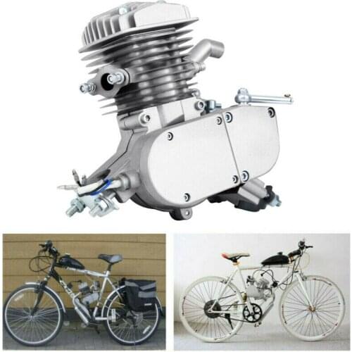 80cc Silver Bicycle Engine 2 Stroke Bicycle Gas Motor Bike Engine For DIY Bicycle Gasoline Motor Accessoires