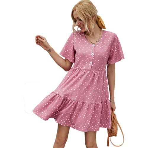 WOOOLAN.Y Summer Polka Dot Dresses