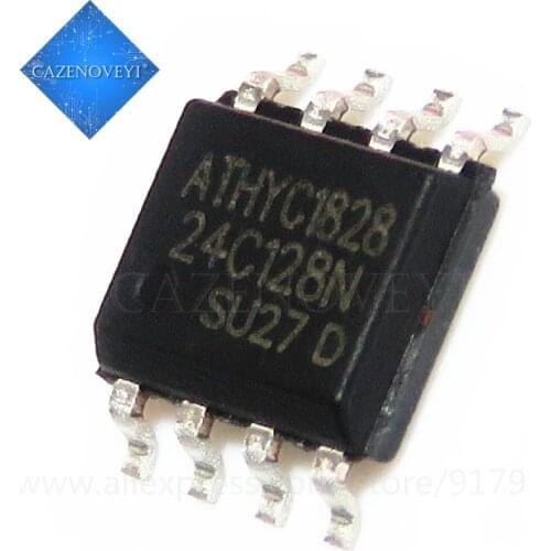 10pcs/lot New AT24C128 24C128 AT24C128N AT24C128AN AT24C128N-10SU-2.7 memory IC SOP-8 In Stock