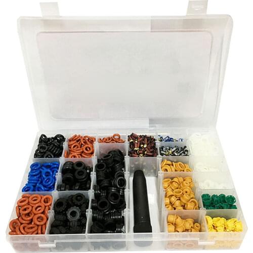 1200PCS Fuel Injector Micro Filter Seal Oil Ring Tool Box Repair Kits for Bosch