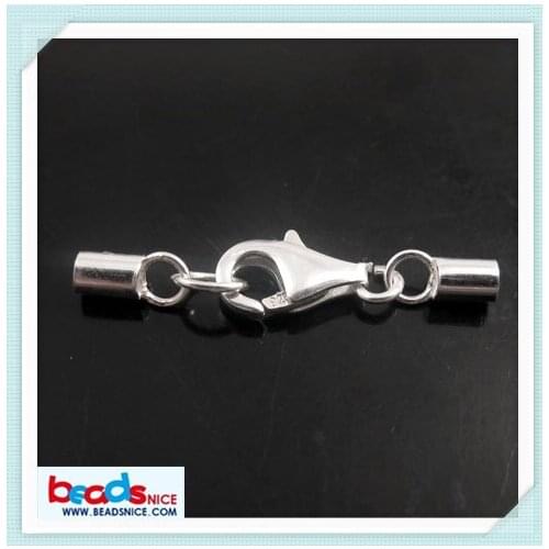 Beadsnice ID 25305 fashion unique wholesale jewelry clasp jewelry end caps fit 4mm cord with lobster clasp