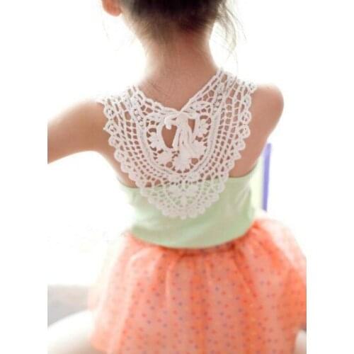 Kids T- Shirt Fashion Solid Color Baby Girl Clothes Lace Vest Girls Shirt Children Clothes