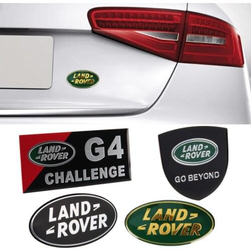For Land Rover Go Beyond Challenge Badge LR2 LR3 Sport Freelander Defender Evoque Discovery Range Rover Car Sticker Decoration