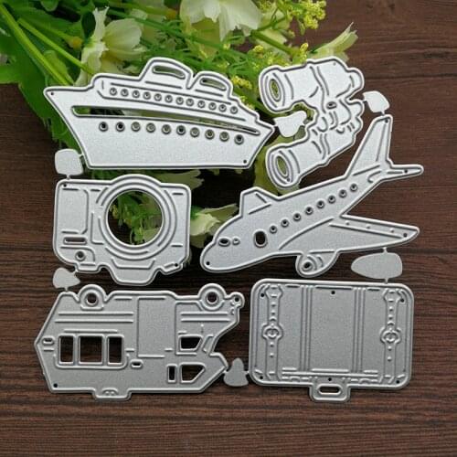Travel Metal Cutting Dies Stencils Scrapbooking Decorative Embossing Folder Carbon Steel Paper Card DIY Die Cuts