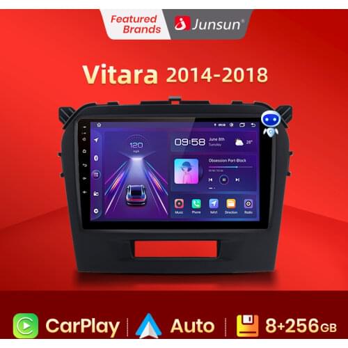 Junsun V1 Android 10.0 DSP AI Voice Control Car Radio Video Player For Suzuki Vitara 2014-2018 Navigation GPS 2din autoradio