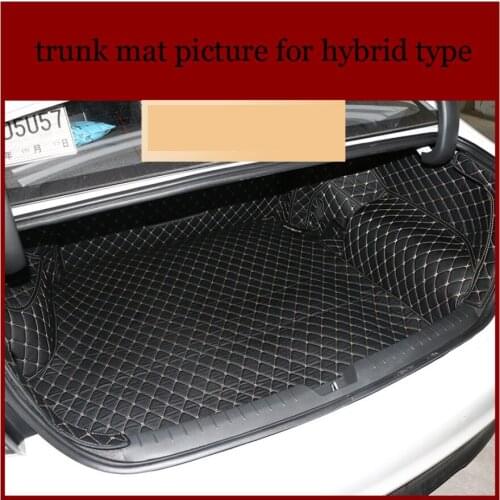 For hyundai sonata leather car trunk mat cargo liner 2015 2016 2017 2018 2019 2020 New Rise