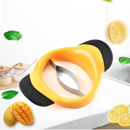 Creative Stainless Steel Mango Cutter Splitter Fruit Kitchen Gadget Accessories Peach Slicer Peeler Tool Peeling Quick