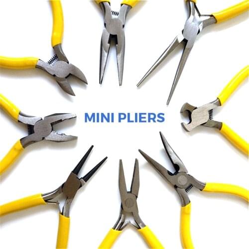 Mini Pliers Multi Functional Tools Electrical Wire Cable Cutters Cutting Side Snips Flush Stainless Steel Nipper Hand Tools