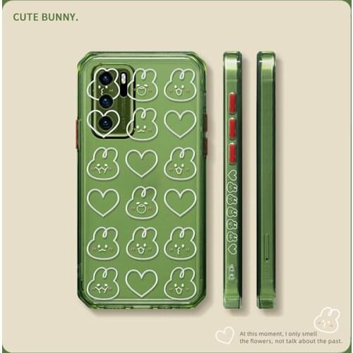 ASINA Soft TPU Case For Huawei P40 Lite P30 Pro Cover Cartoon Color Contrast Transparent Couple Cases For Nova 7 8 SE Pro Capa