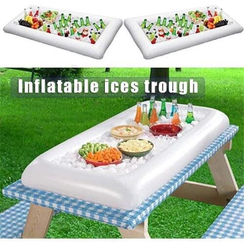 Inflatable Ice Serving Bar Pool Party Buffet Drink Cooler Ice Tray Food Drink Containers for Summer Parties B2Cshop