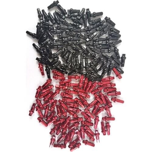 DSN 14G double square road bike MTB XC alloy nipples 0.4g/pc 14.4mm 16mm 18mm aluminum pro 7 bicycle mamelons black red