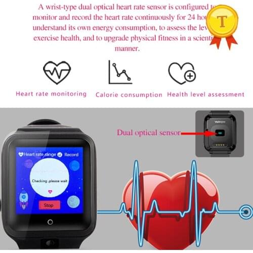 Newest 4G TDD FDD Network Quad core CPU Android 6.0 Sports smart watch with silicone strap heart rate monitor for ios android