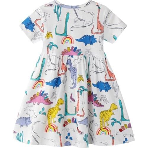 Baby Girls Clothes 2020 New Summer Casual Cute Fashion Printing Printed Pattern Dress Princess Dresses Cotton Clothes for Kids