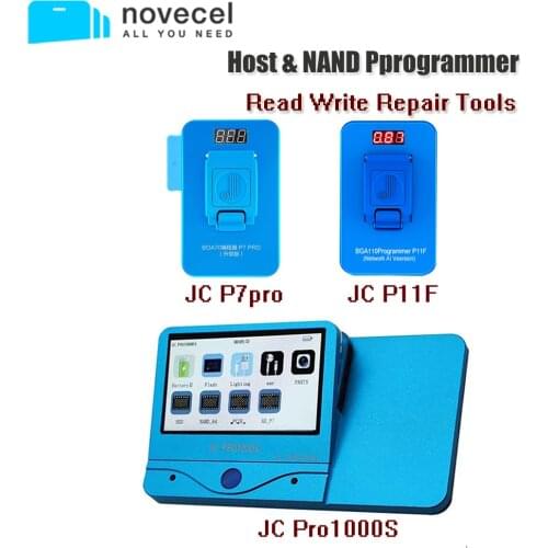 JC Pro1000S JC P11 JC P7 PCIE NAND Programmer Read Write Repair Tool Data Cable Headphone Tester for iPhone iPad Motherboard