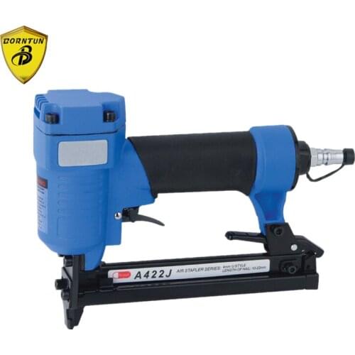 Pneumatic Air Stapler A422J-C 4mm U Nail Nailer Gun 10-22mm Narrow Crown Staple Stapling Machine