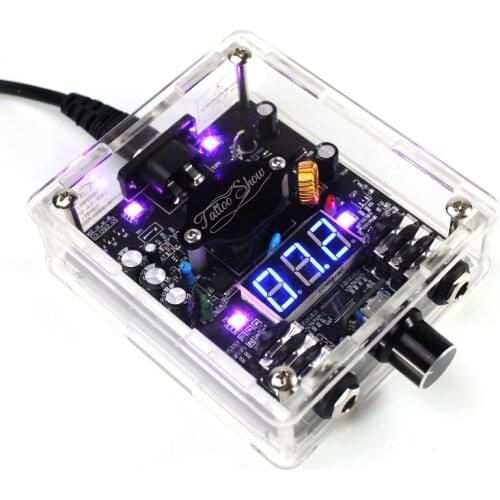 Transparent Style Professional Tattoo Power Supply 3 Ampere Strong Power Supply Clear Body