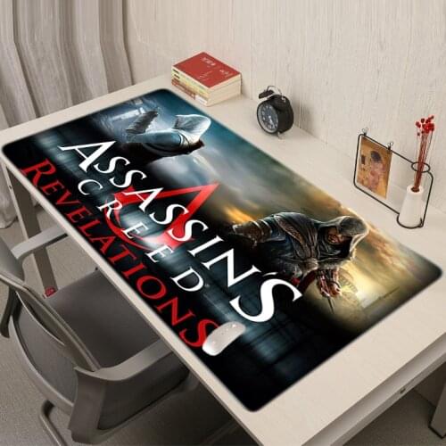 Extended Pad Assassins Creed Mouse Pads Table Mat Custom Gaming Room Accessories Desk Anime Mats Padmouse Kawaii Cheap Laptop