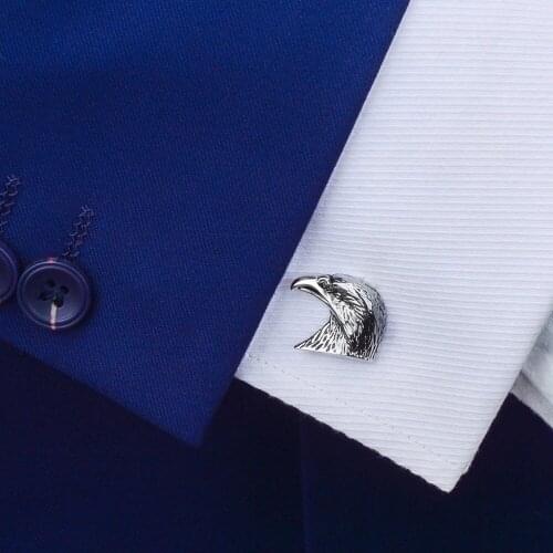 SAVOYSHI Mens Shirt Cufflinks High Quality Brass Cuff buttons Animal Eagle Cuff links Brand for Men original gifts Jewelry