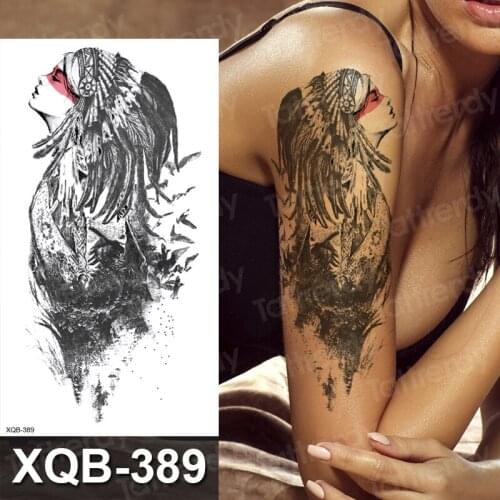 Tattoo temporary waterproof arm sleeve leg armband tattoo sticker sexy for women men body art tattoo tribal eagle tiger lion