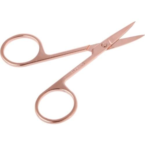 Stainless Steel Makeup Eyebrow Hair Eyelash Remover Trimmer Scissors Cutter