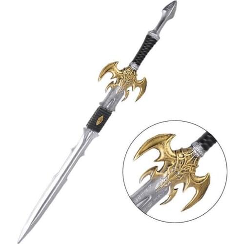 World of Warcraft PU Sword Knife Weapon Simulation Children Cosplay Dark Elves Samurai Sword Katana Espada Props Toys for Teens