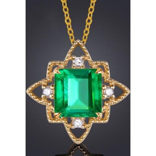MENGYI Exquisite Retro Womens Irregular Pendant Necklace Bohemian Fashion 9 2 5 Choker Inlaid Square Zircon Creative Jewelry
