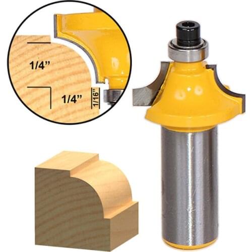 1pcs Round Over Beading Edging Router Bit - 1/4" Radius - 1/2" Shank