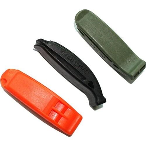 1 Pc Portable Whistle Outdoor Survival Rescue Emergency Plastic Whistle With Clip Brand New