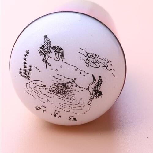 1pc Nail Art Soft Stamper Nail Art Stamp Polish DIY Tools Starry Sky white black Colors Metal Handle Nail Stamper