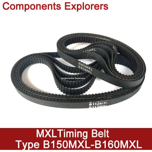 MXL Timing Belt, 149 150 151 152 153 154 155 156 158 160 165 Teeth,6mm width,Closed-loop Synchronous Rubber Blet