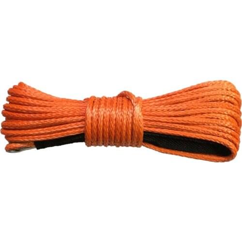 9MM*30M 12 Strand UHMWPE Synthetic 4X4 ATV UTV Winch Rope With Thimble