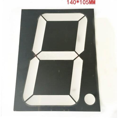 Free Ship 10pc common cathode led digital tube 5inch 1 bit digital tube display Red color factory direct led digital tube