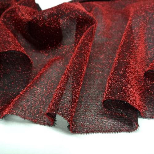 Shimmer fabric metallic polyester party decoration shiny fabric
