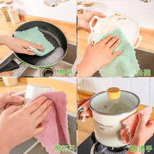 Household cleaning supplies, scouring pad, non-marking glass cloth, microfiber glass kitchen tools cleaning products