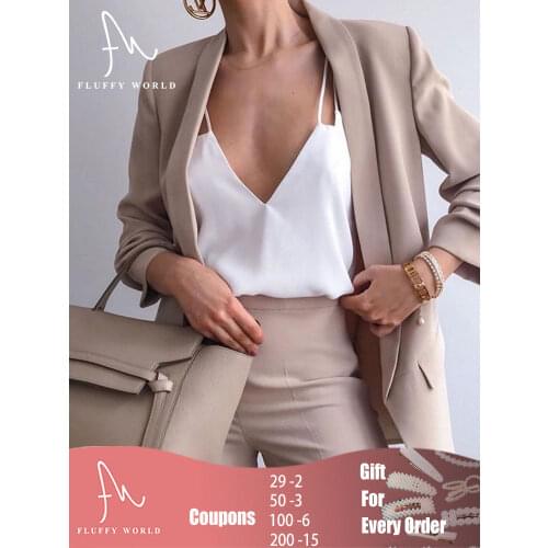 Fluffy World Women's Office Blazers