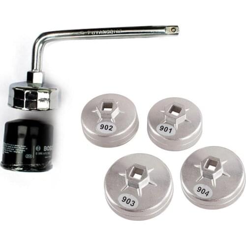 1pc 901 902 903 904 Cap Oil Filter Wrench 1/2" Square Drive Oil Filter Removel Tools Filter Socket Wrench Spanner Hand Tool