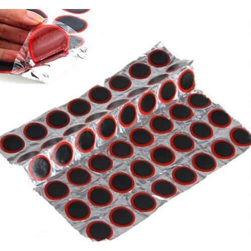 Bike Repair Kits 48Pcs/Tire Tyre Tube Rubber Puncture Patches Set Cycling Puncture Patch Bicycle Motor Bike(not contain glue)