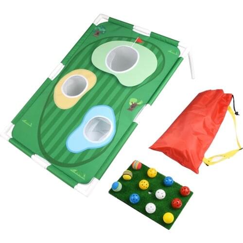 Indoor Outdoor Golf Chipping Pitching Cages Mats Practice Easy Net Golf Training Aids Metal + Net