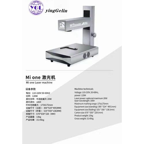 M-Triangel Mi one Laser Machine Intelligent Laser Separating Engraving Machine For iPhone all Back Glass LCD Frame Removing