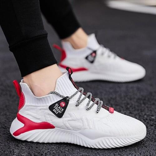 Men Casual Shoes For Men Light Mesh Breathable Jogging Sport Running Shoes Zapatos De Hombre White Sneakers For Men 2021 Autumn