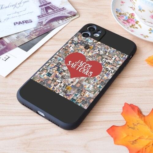 For iPhone I Love Jacob Sartorius Print Soft Matt Apple iPhone Case