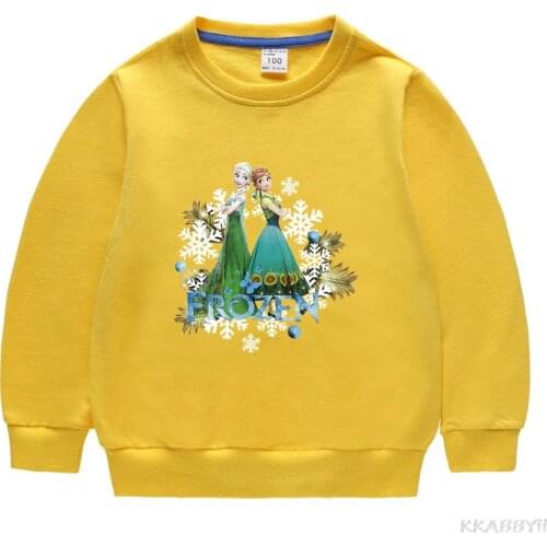 Disney Frozen Boys Girls Clothes Kids Hoodies Spring Autumn Toddler Girls Tops Cartoon Printed Cotton Cute Outwear