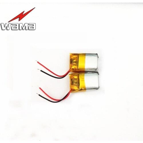 8pcs/lot 601015 60mAh 3.7V Rechargeable Lithium Polymer Batteries for Bluetooth Earphones Headset Headphones Safe Protect