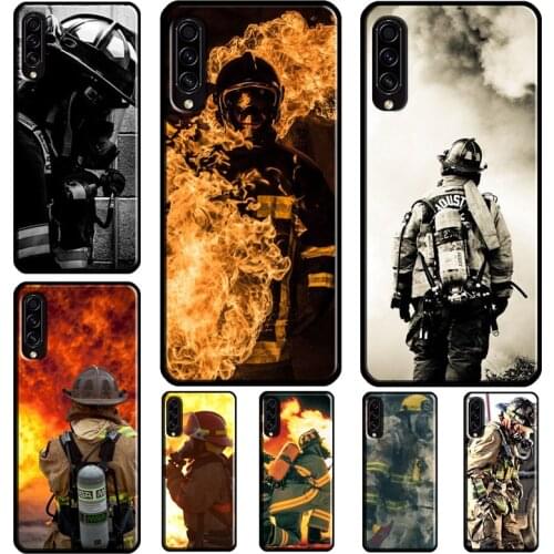 Firefighter Fireman Heroes Phone Case for Samsung A51 A50 A70 A71 A10 A20 A20E A21S A12 A40 A31 Case Soft TPU Cover