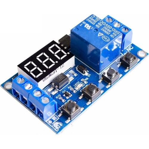 XY-J02 DC 6-30V Support Micro USB 5V LED Display Automation Cycle Delay Timer Control Off Switch Time Relay 6V 9V 12V 24V