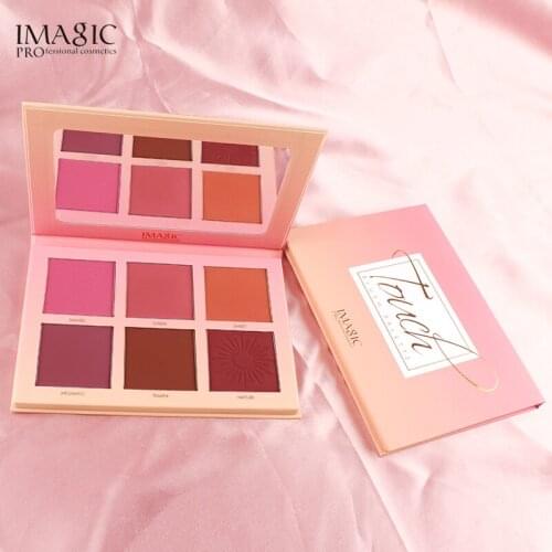 Blush Contour Rouge 6 Color Natural Makeup Clearing Brightening Complexion Waterproof Pigmented Cream Peach Makeup TSLM1
