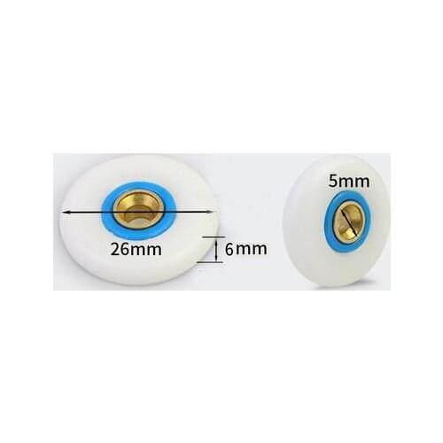 Shower Room Pulley Bathroom Door roller wheel up down pulley copper sleeve Bearing Wheel diameter 26mm and 28mm, 10pcs/lot